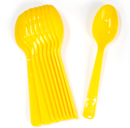 파티용스푼10개(옐로우)