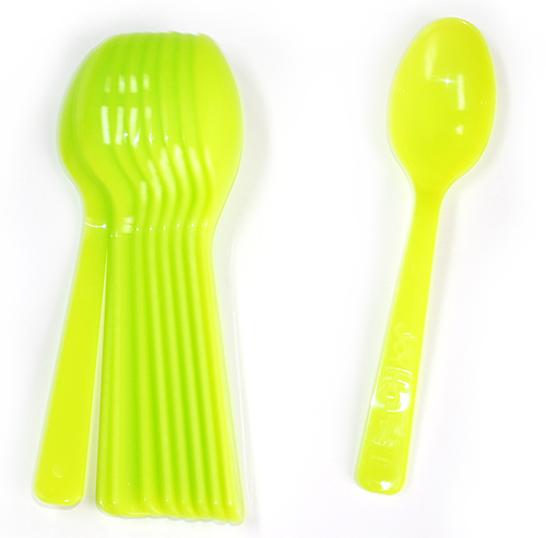 파티용스푼10개(라임그린)