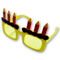 생일촛불안경(노랑)