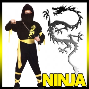 닌자의상-2번(아동S,M)