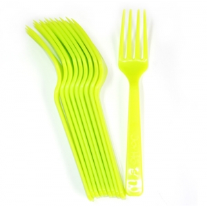 파티용포크10개(라임그린)