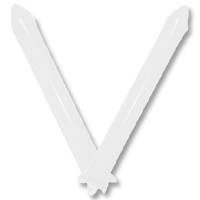 응원용막대풍선(1쌍)-화이트