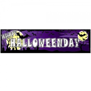 할로윈현수막(퍼플)