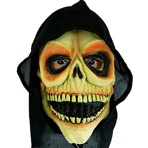 밤색해골후드가면