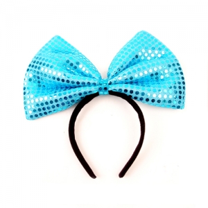 왕리본머리띠(중)블루