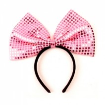 왕리본머리띠(중)핑크