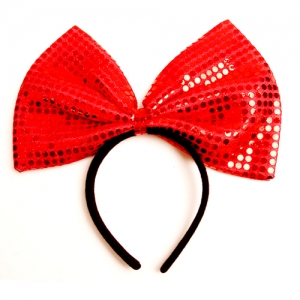 왕리본머리띠(대)레드