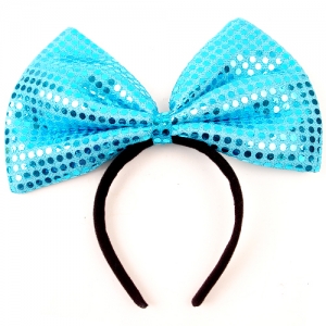 왕리본머리띠(대)블루