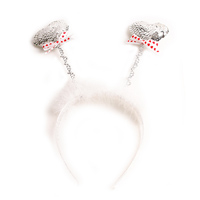 스팡클하트머리띠(실버)