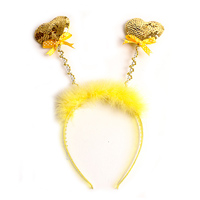 스팡클하트머리띠(골드)