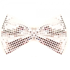 스팡클나비넥타이(대)-실버