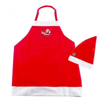 산타앞치마+모자세트