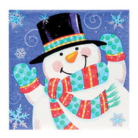 스노우맨눈사람냅킨(16장)