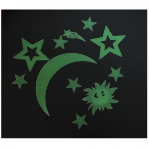 글리터야광스티커(별/달)