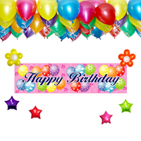 생일파티 장식세트5 (헬륨풍선50개,차량무료배달)