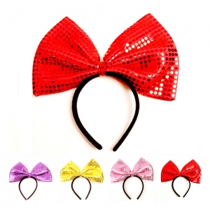 왕리본머리띠(중)레드