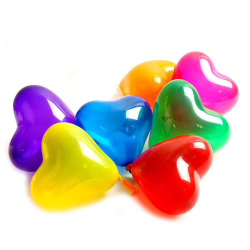 25cm하트풍선 펄혼합(50개)