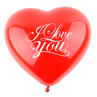 30cm하트풍선 알러뷰레드(30개)