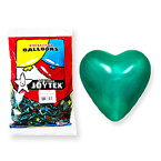 25cm하트풍선 펄에메랄드그린(10개)