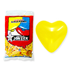 25cm하트풍선 펄옐로우(10개)