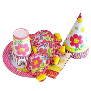 생일테이블세트(플라워)-6인용