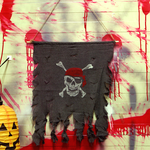 빈티지 해골깃발