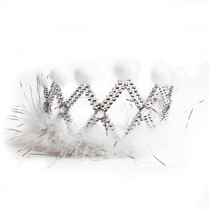 솜방울왕관(화이트)