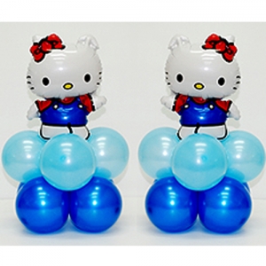 헬로우키티 블루미니기둥1쌍
