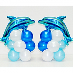 블루돌고래 미니기둥1쌍