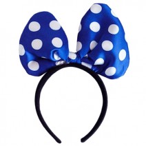 땡땡이리본머리띠(소)블루