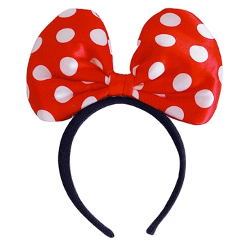 땡땡이리본머리띠(소)레드