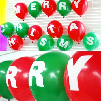 메리크리스마스 알파벳풍선 (2세트 만들기재료)