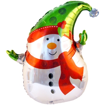 크리스마스 윈터스노우맨 (은박풍선)