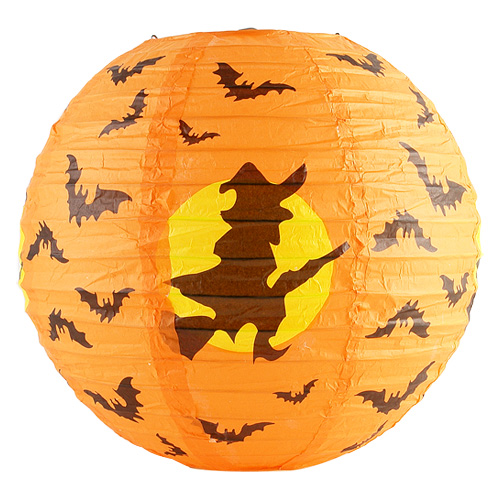 할로윈종이등 30cm (오렌지마녀)