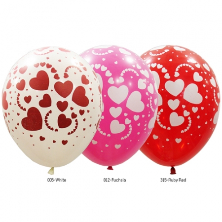 30cm 에치드하트 러브풍선 (10개)