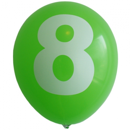 30cm 숫자풍선 ( 8 )