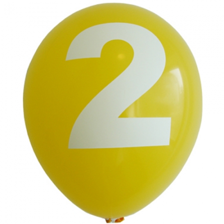30cm 숫자풍선 ( 2 )