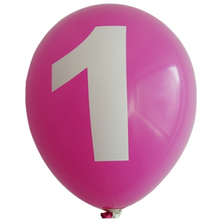 30cm 숫자풍선 ( 1 )