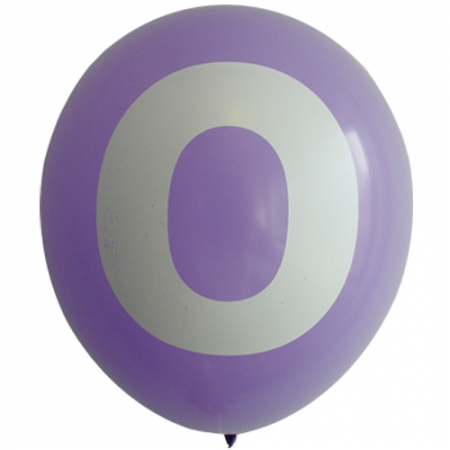 30cm 숫자풍선 ( 0 )