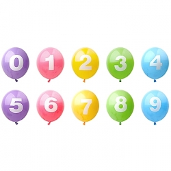 숫자풍선 (100개 묶음)