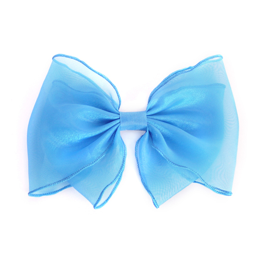 쉬폰리본머리핀(블루)