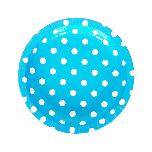 파티접시 도트블루 (소) 10개