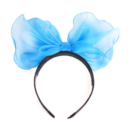 쉬폰리본머리띠(블루)