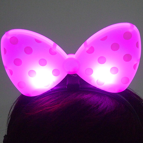 라이트리본머리띠(핑크)