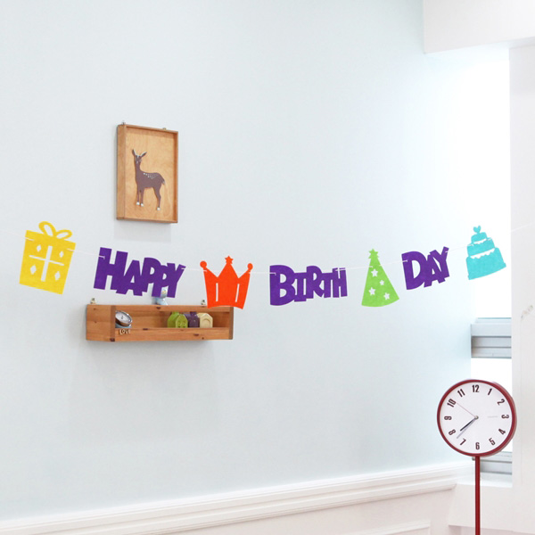 펠트생일오브제가렌드