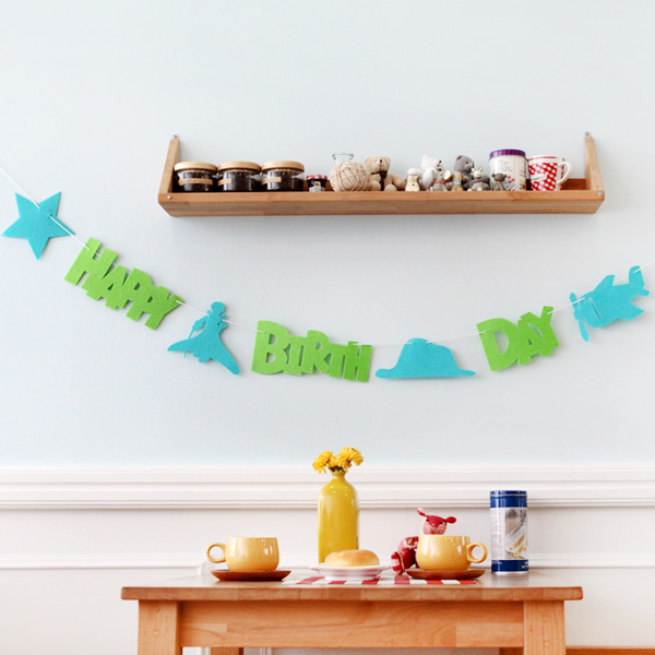 펠트어린왕자생일가렌드