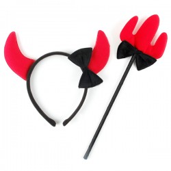 깜찍이악마머리띠삼지창세트