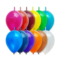 링커룬 15cm 펄혼합 (10입) - 꼬리달린풍선 (미니6인치)