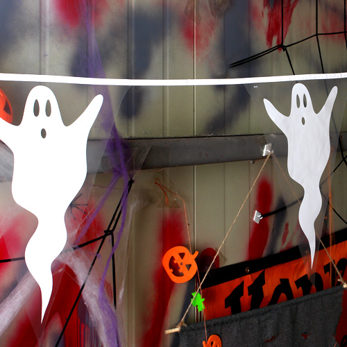 할로윈 삼각배너 (유령)