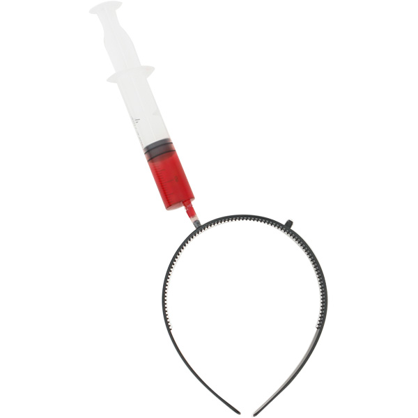 엽기 주사기머리띠